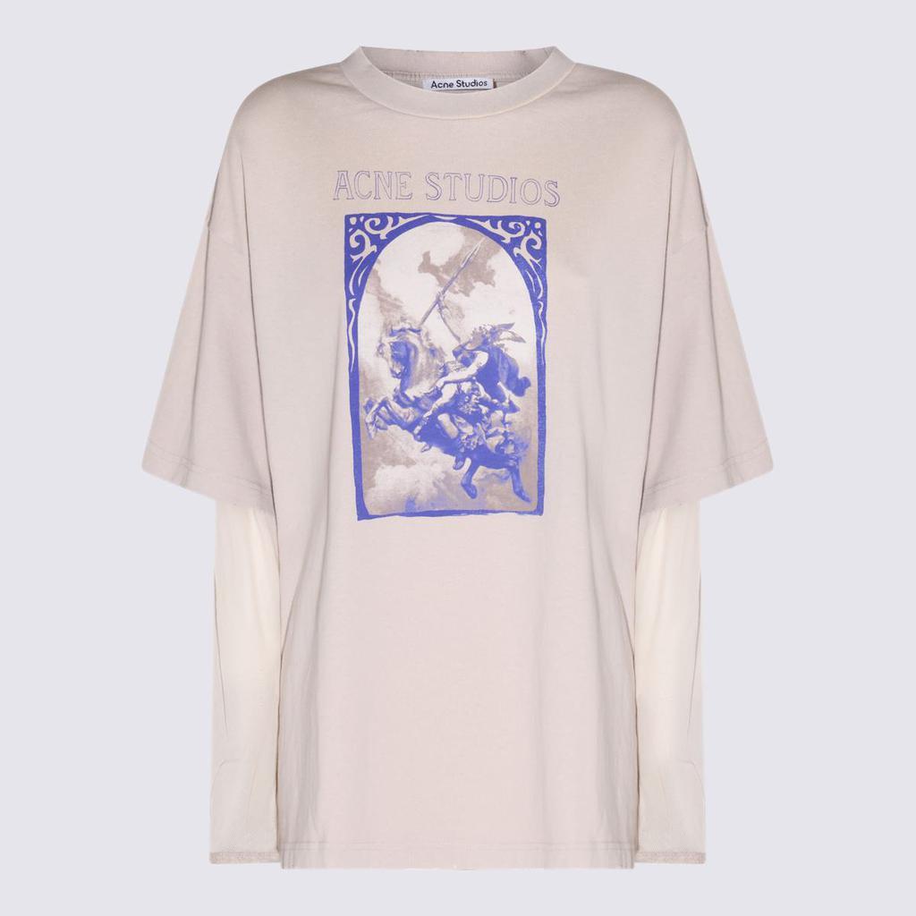 商品Acne Studios|Acne Studios T-shirts and Polos Beige,价格¥1522,第4张图片详细描述