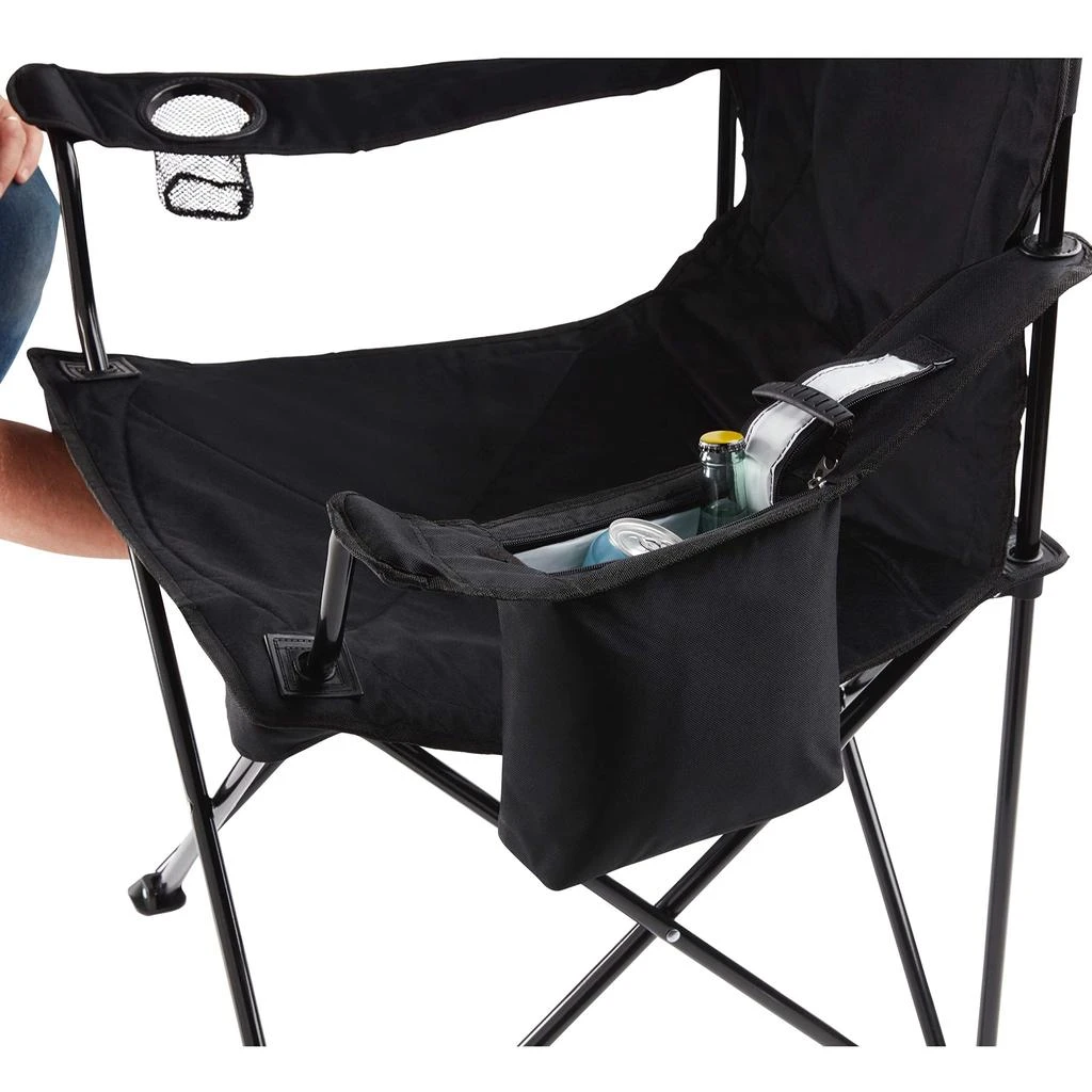 Coleman Portable Quad Camp Chair with 4-Can Cooler, Cushioned Seat & Back with Side Pockets & Cup Holder, Carry Bag Included 商品