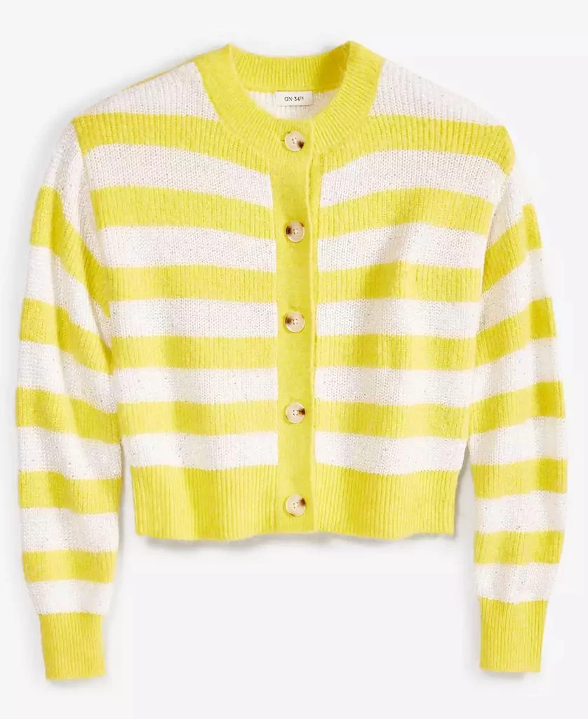 商品On 34th|Women's Striped Sequin Cardigan, Created for Macy's,价格¥133,第5张图片详细描述