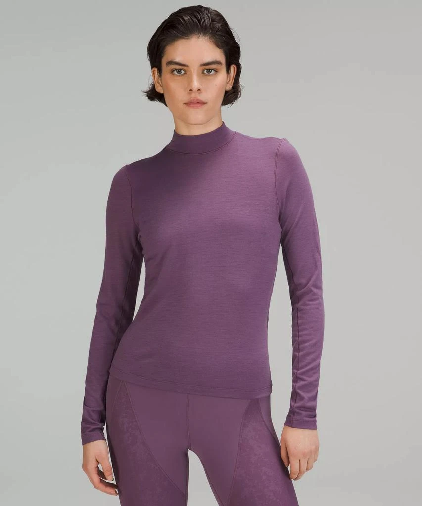 商品Lululemon|lululemon lab Merino Wool-Blend Mockneck Long-Sleeve Shirt,价格¥577,第2张图片详细描述