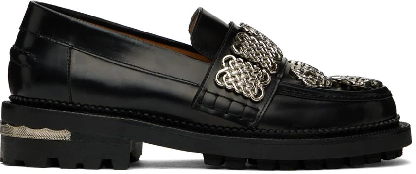 商品Toga Pulla|Black Chain Link Loafers,价格¥3842,第1张图片