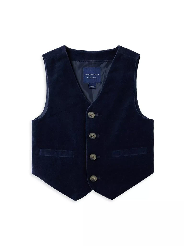 商品Janie and Jack|Baby Boy's, Little Boy's & Boy's The Velvet Party Vest,价格¥362,第1张图片