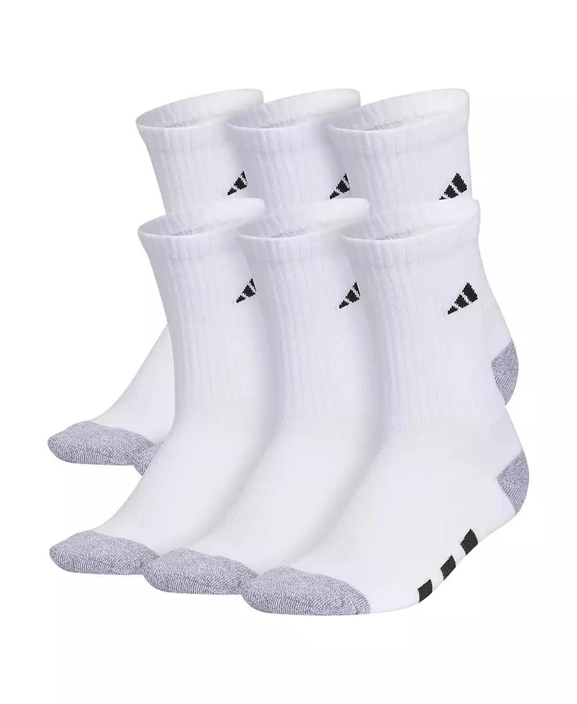 商品Adidas|Boys Youth Athletic Cushioned Crew Socks, Pack of 6,价格¥103,第1张图片