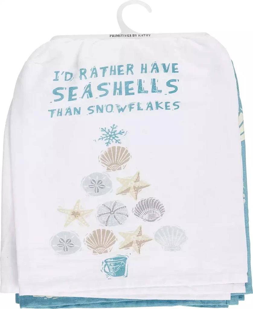 商品Primitives by Kathy|Seashells Kitchen Towel Set,价格¥139,第4张图片详细描述