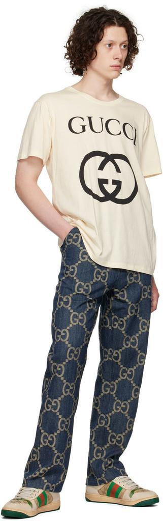 商品Gucci|Off-White Cotton T-Shirt,价格¥3794,第6张图片详细描述