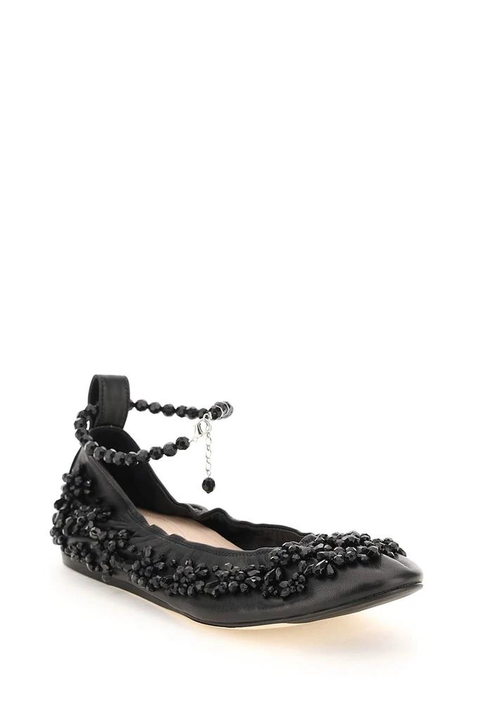 商品Simone Rocha|EMBELLISHED BALLERINA WITH ANKLE STRAP,价格¥2950,第4张图片详细描述