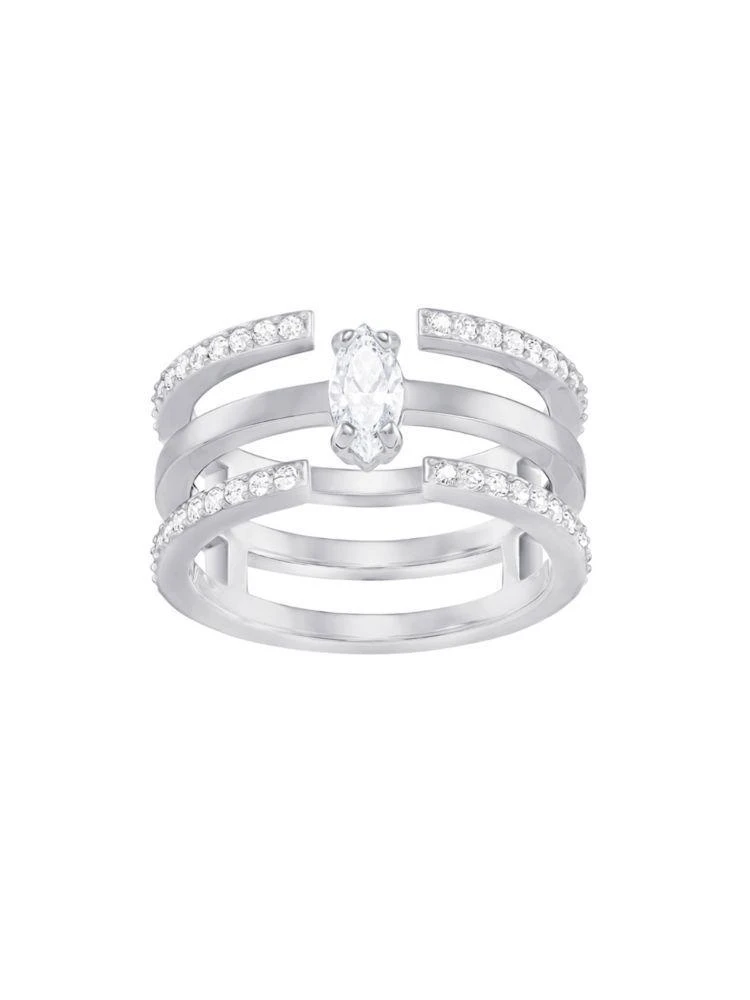 商品Swarovski|Rhodium Plating Grey Ring,价格¥525,第2张图片详细描述