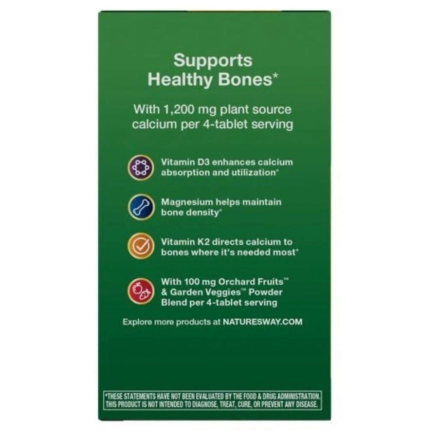 商品Nature's Way|Bone Support Calcium Tablets,价格¥250,第2张图片详细描述