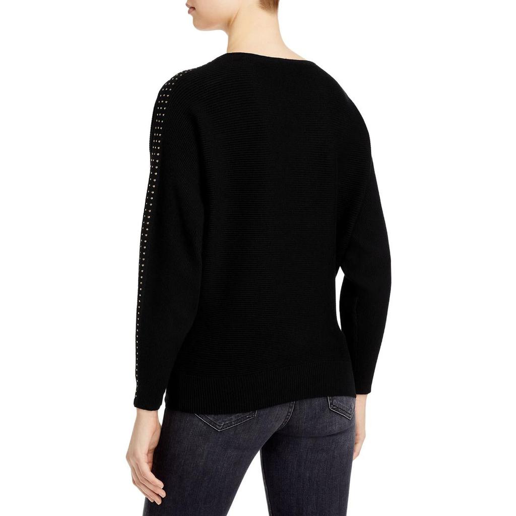 T Tahari Womens Studded Boatneck Pullover Sweater商品第3张图片规格展示