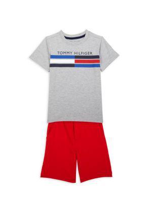 商品Tommy Hilfiger|Baby Boy's​ 2-Piece Logo T-Shirt & Shorts Set,价格¥108,第1张图片