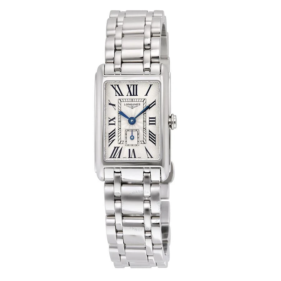 商品Longines|黛绰维纳系列蓝钢指针女士腕表 L52554716,价格¥7976,第1张图片