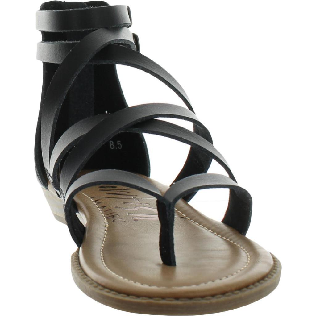 Blowfish Womens Faux Leather Gladiator Wedge Sandals商品第6张图片规格展示