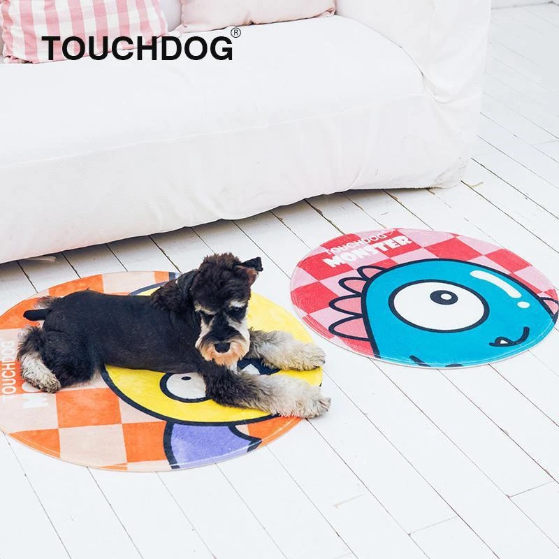 商品Touchdog|Cartoon Up-for-Crabs Monster Rounded Cat and Dog Mat,价格¥181,第2张图片详细描述