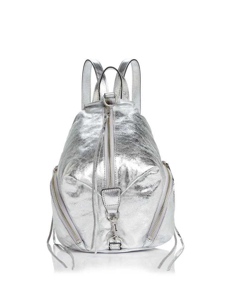 商品Rebecca Minkoff|Rebecca Minkoff Julian Metallic Medium Leather Backpack  ,价格¥1833,第1张图片