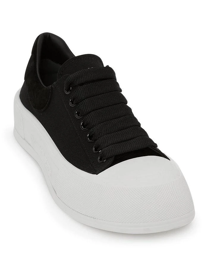 商品Alexander McQueen|Women's Deck Plimsoll Low Top Sneakers,价格¥3914,第3张图片详细描述