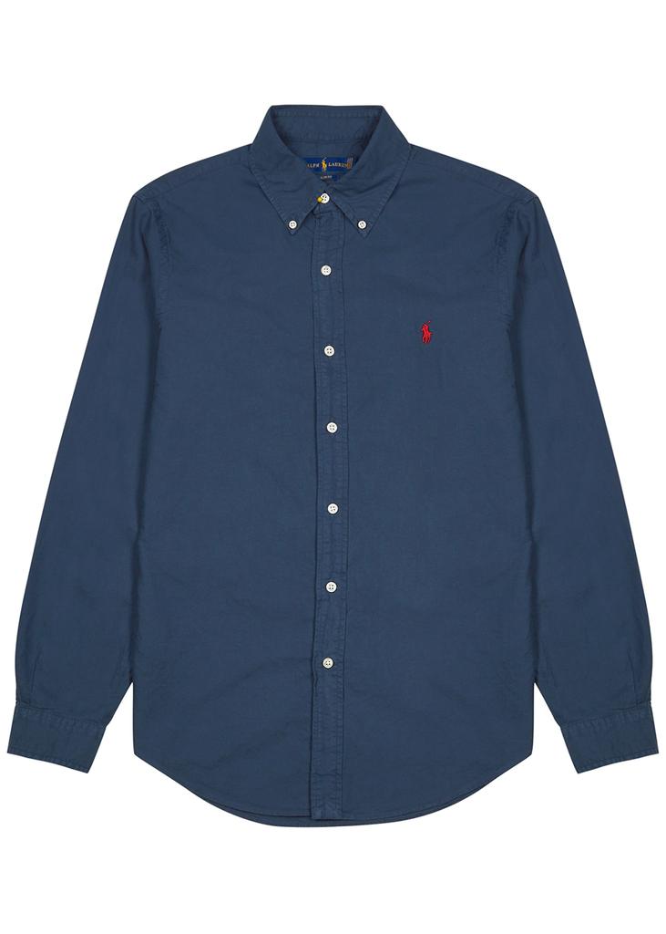 Navy cotton Oxford shirt商品第1张图片规格展示