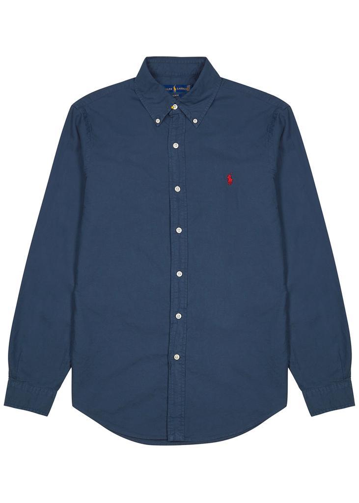 商品Ralph Lauren|Navy cotton Oxford shirt,价格¥1193,第1张图片