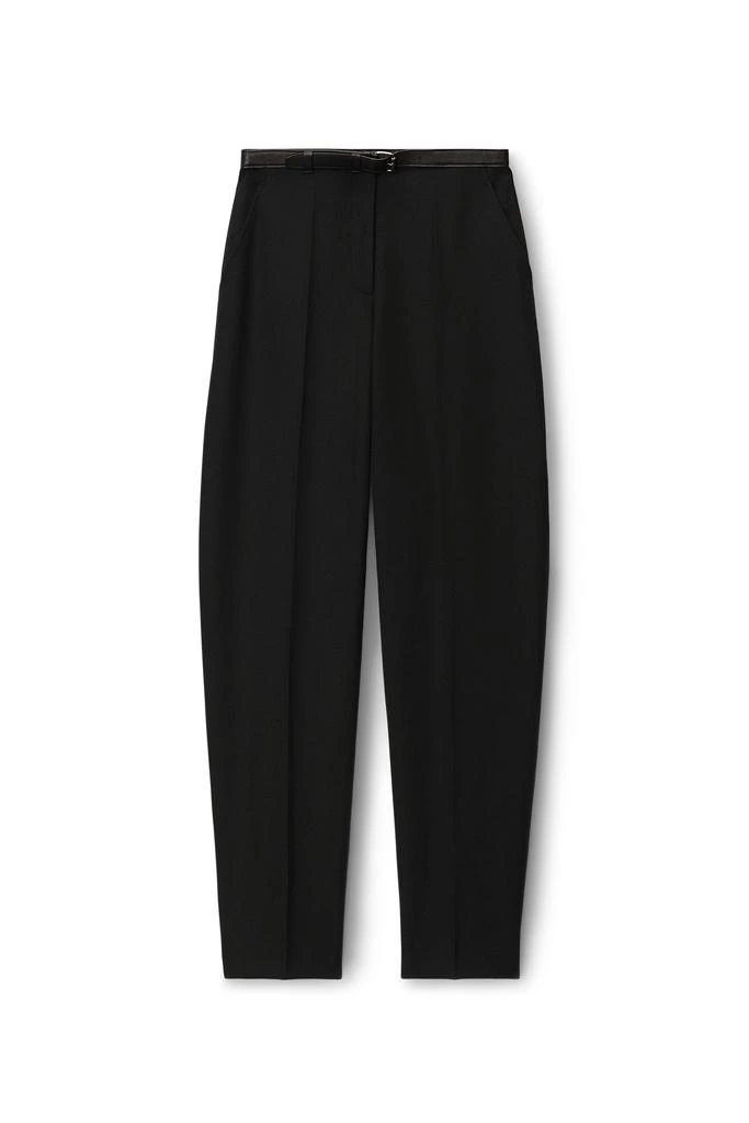 商品Alexander Wang|Wool Canvas Low Waist Trouser With Leather Belted Waistband,价格¥5849,第1张图片