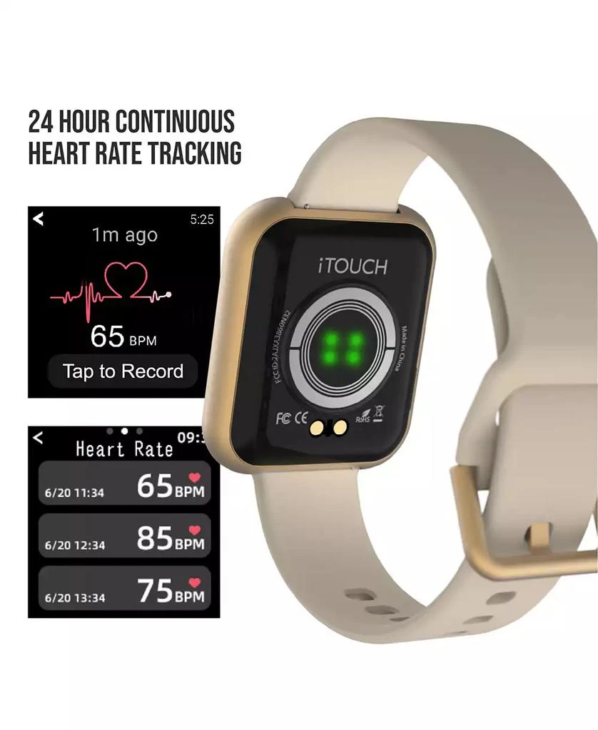 商品iTouch|Air 3 Unisex Heart Rate Black Strap Smart Watch,价格¥711,第4张图片详细描述