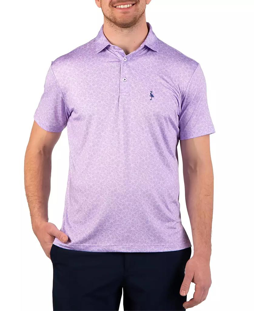 Men's Summer Floral Printed Performance Polo image 2