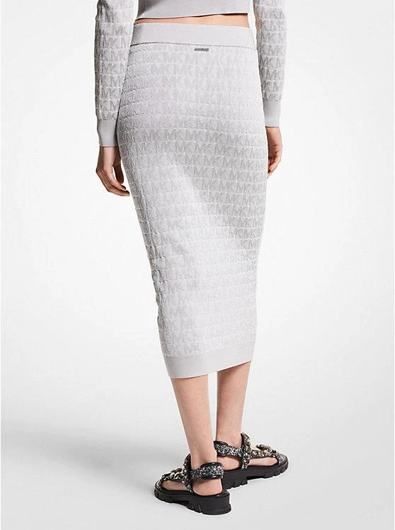 商品Michael Kors|Metallic Logo Jacquard Pencil Skirt,价格¥245,第2张图片详细描述