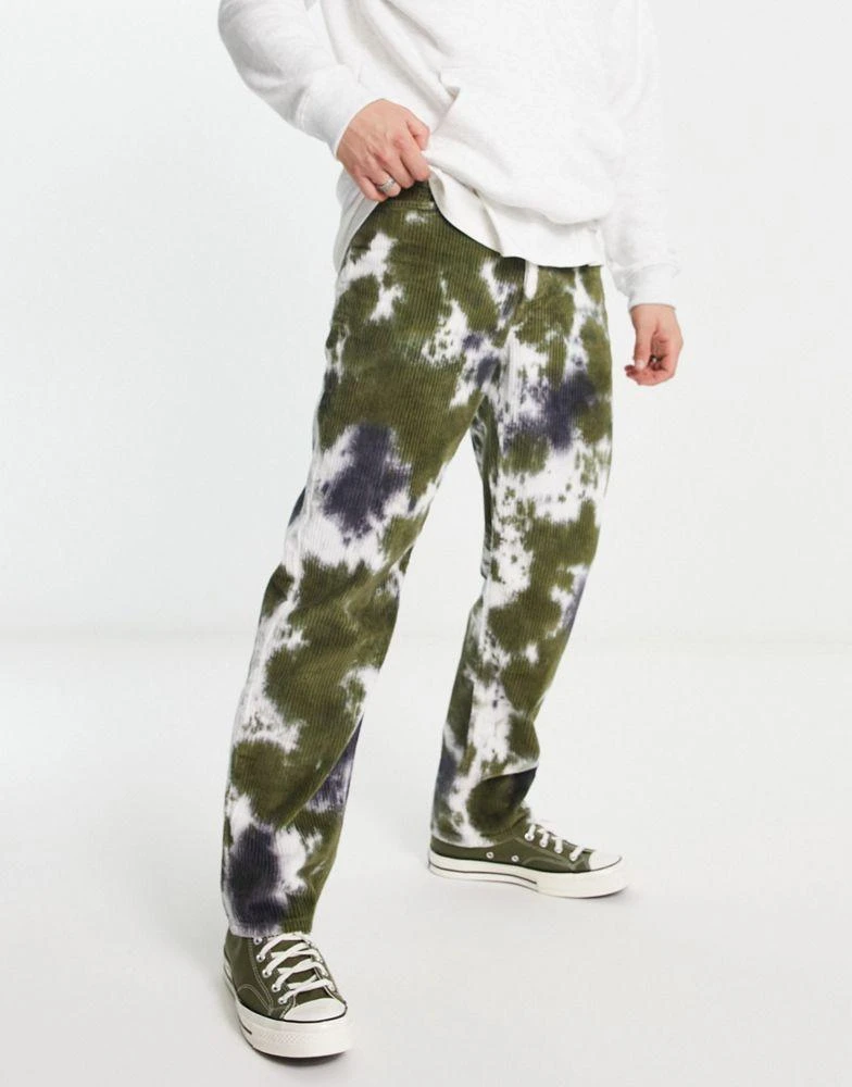 商品ASOS|ASOS DESIGN regular jeans in corduroy with tie dye design,价格¥259,第1张图片