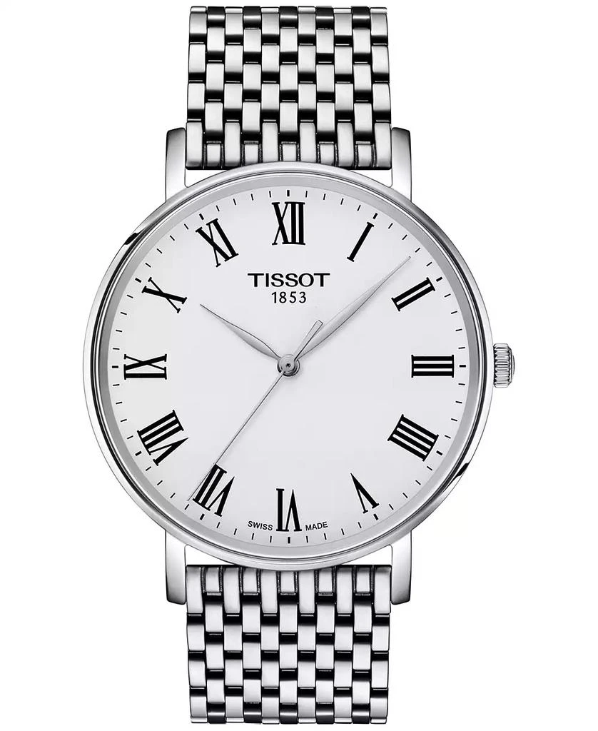 商品Tissot|Men's Swiss Everytime Stainless Steel Bracelet Watch 40mm,价格¥2122,第1张图片