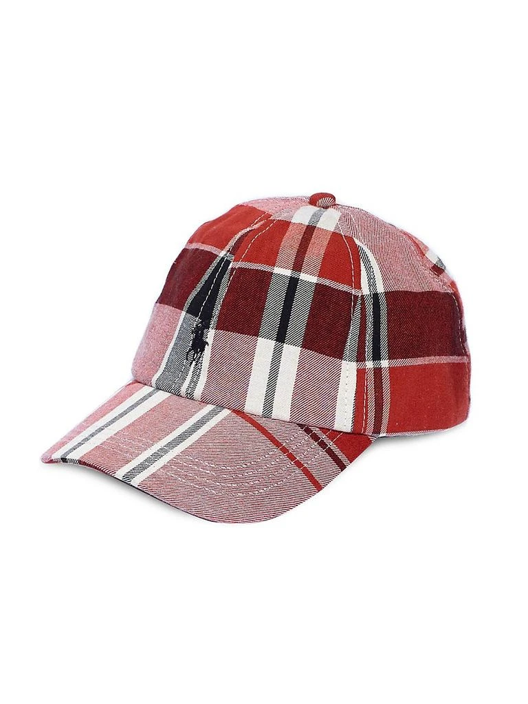 商品Ralph Lauren|Logo Plaid Baseball Cap,价格¥440,第1张图片