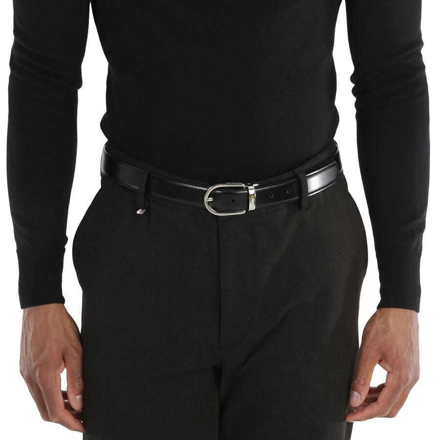 商品MontBlanc|Reversible Black/Brown Leather Belt 128135,价格¥1396,第2张图片详细描述