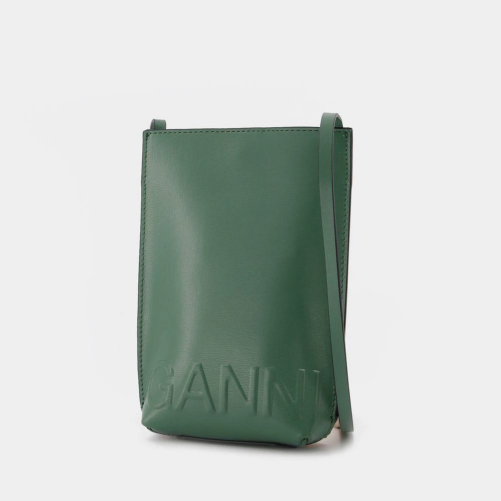 商品Ganni|Banner Bag in Khaki Leather,价格¥1069,第2张图片详细描述