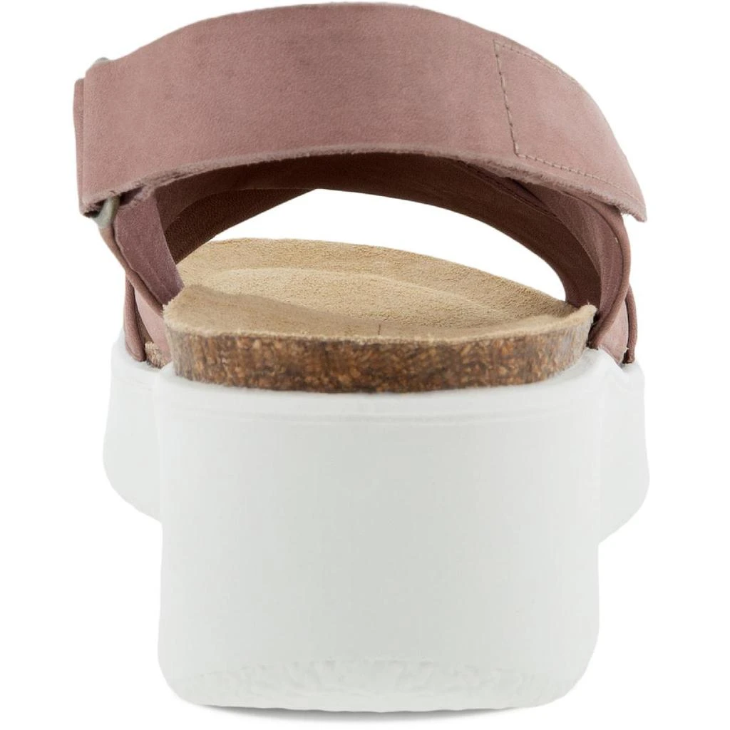 商品ECCO|ECCO Womens Flowt Leather Cork Wedge Sandals,价格¥753,第4张图片详细描述