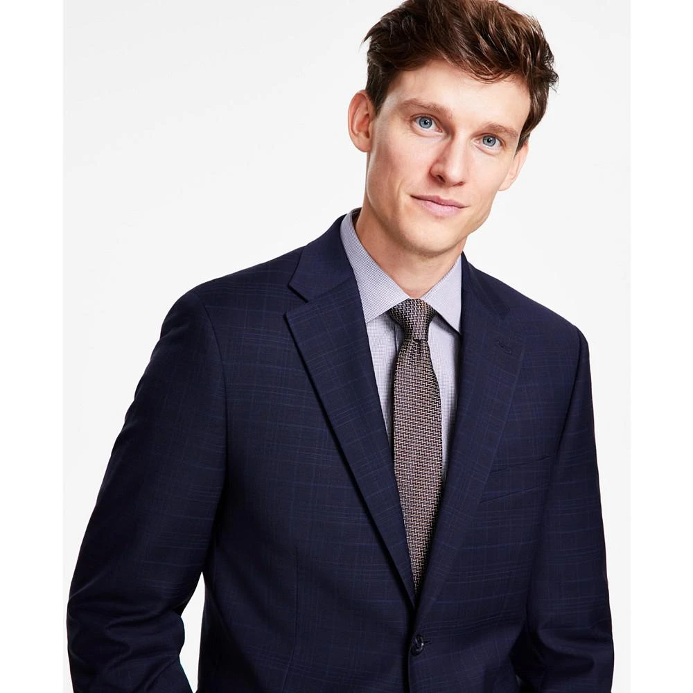 商品Tommy Hilfiger|Men's Modern-Fit TH Flex Stretch Plaid Wool Blend Suit Jacket,价格¥3306,第4张图片详细描述