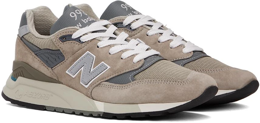 商品New Balance|Gray Made In USA 998 Core Sneakers,价格¥1456,第4张图片详细描述