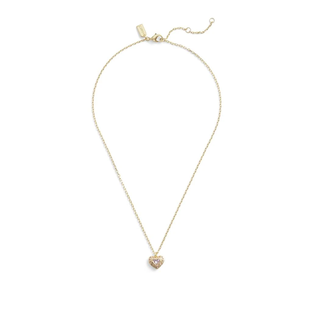 商品Coach|Heart Pendant Necklace,价格¥498,第2张图片详细描述