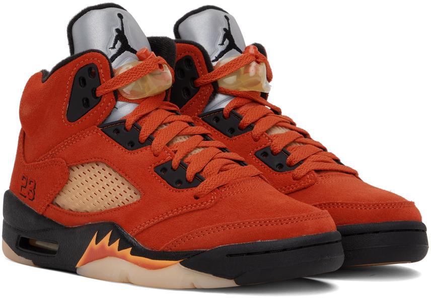商品Jordan|Red Jordan 5 Retro Dunk on Mars Sneakers,价格¥2044,第6张图片详细描述