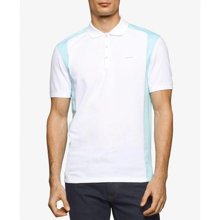 商品Calvin Klein|Men's Colorblocked Liquid Cotton Polo,价格¥113,第2张图片详细描述