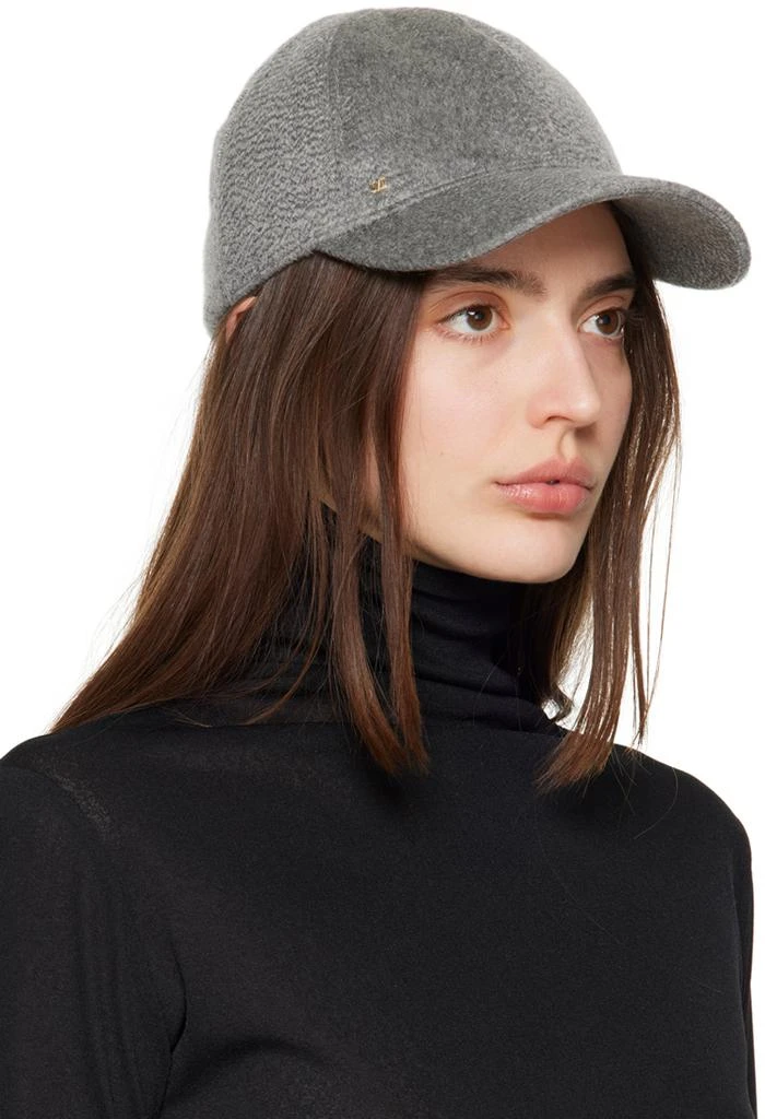 商品Max Mara|Gray Cashmere Baseball Cap,价格¥1157,第2张图片详细描述