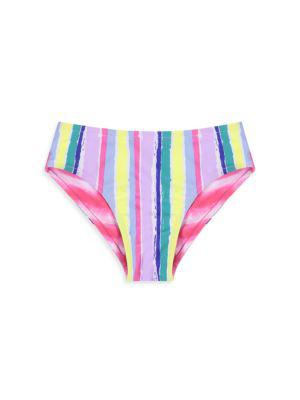 Little Girl's 2-Piece Reversible Tie-Dye Print Swimsuit商品第9张图片规格展示