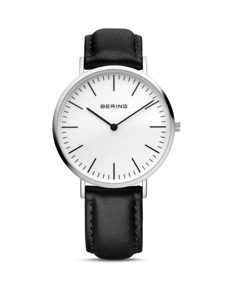 商品Bering|Leather Strap Watch, 38mm,价格¥1253,第1张图片