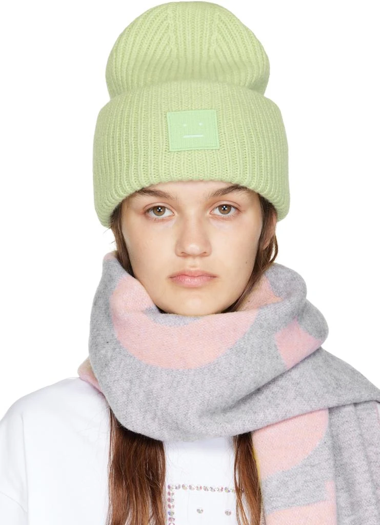 商品Acne Studios|Green Ribbed Beanie,价格¥1244,第1张图片