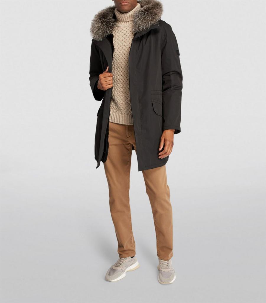 商品Yves Salomon|Fur-Trim Parka,价格¥15729,第4张图片详细描述