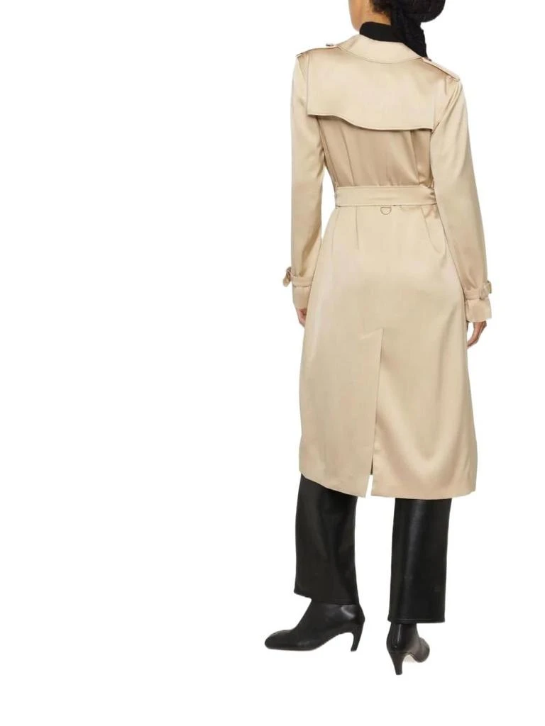 商品Burberry|Burberry women's beige silk trench coat,价格¥25417,第3张图片详细描述