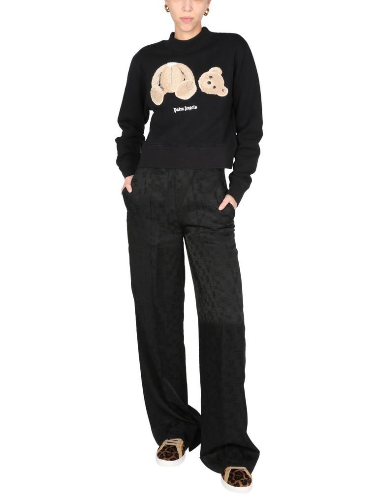 Palm Angels Womens Black Pants商品第1张图片规格展示