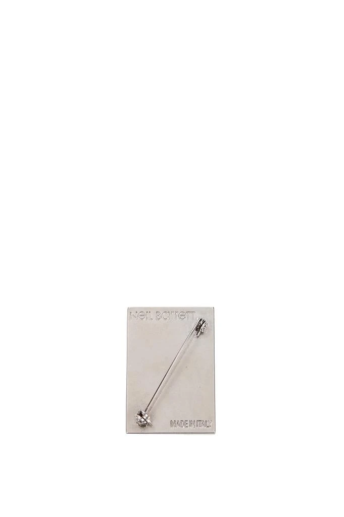 商品Neil Barrett|Brooches Brass Black Silver,价格¥450,第2张图片详细描述