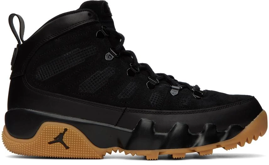 商品Jordan|Black Air Jordan 9 Retro Sneakers,价格¥977,第1张图片