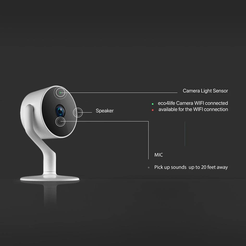 商品Eco4Life|1080p indoor IP camera,价格¥282,第3张图片详细描述