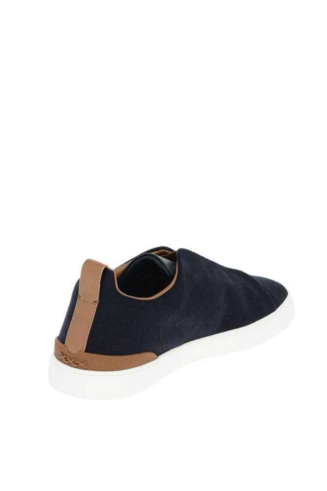 商品Zegna|Ermenegildo Zegna Men's  Blue Other Materials Sneakers,价格¥3922,第3张图片详细描述
