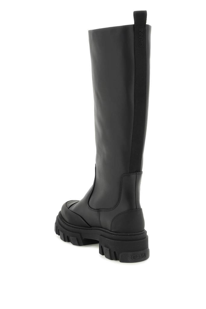 商品Ganni|Ganni tubular leather boots,价格¥1886,第3张图片详细描述