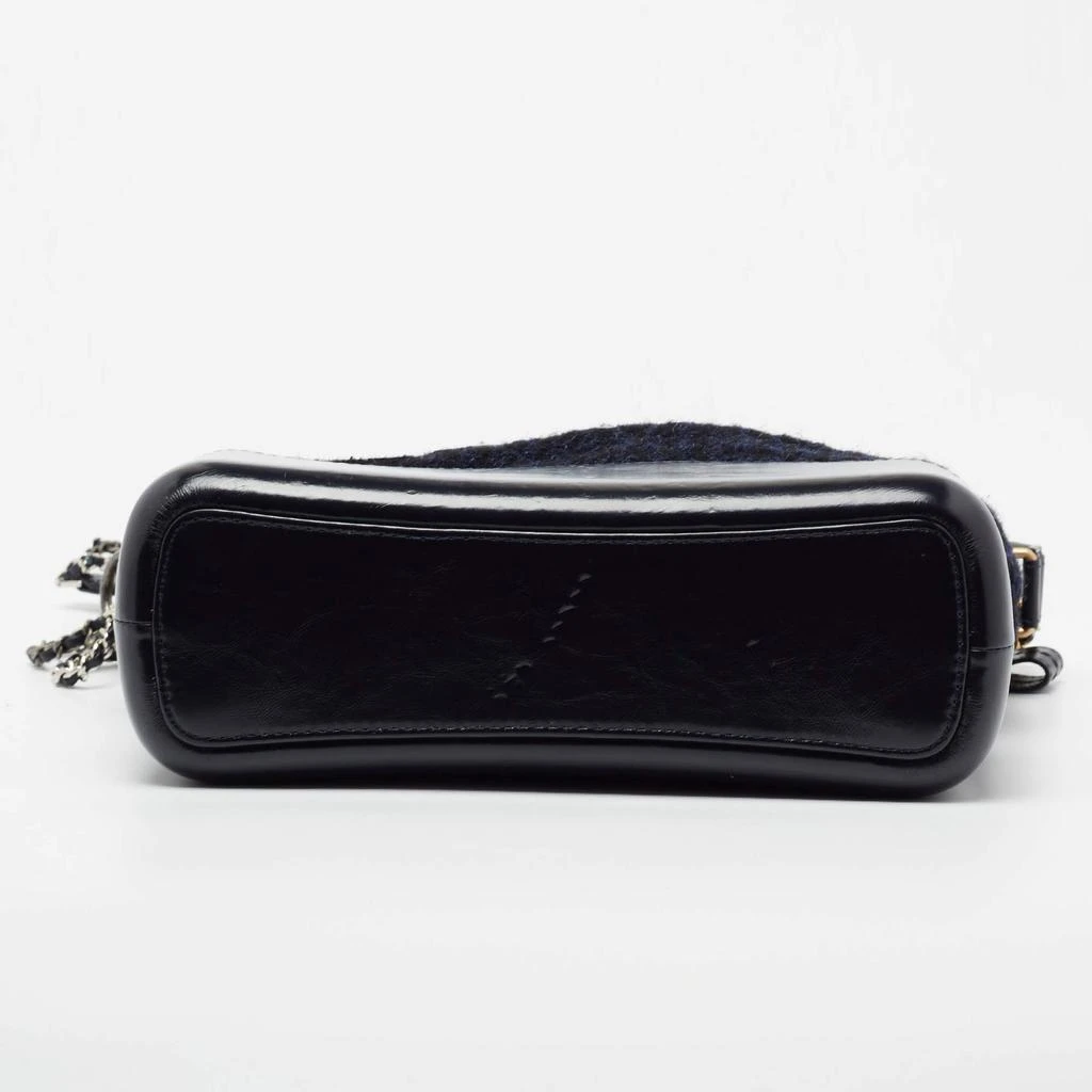 Chanel Black/Blue Tweed And Leather Gabrielle Shoulder Bag 商品