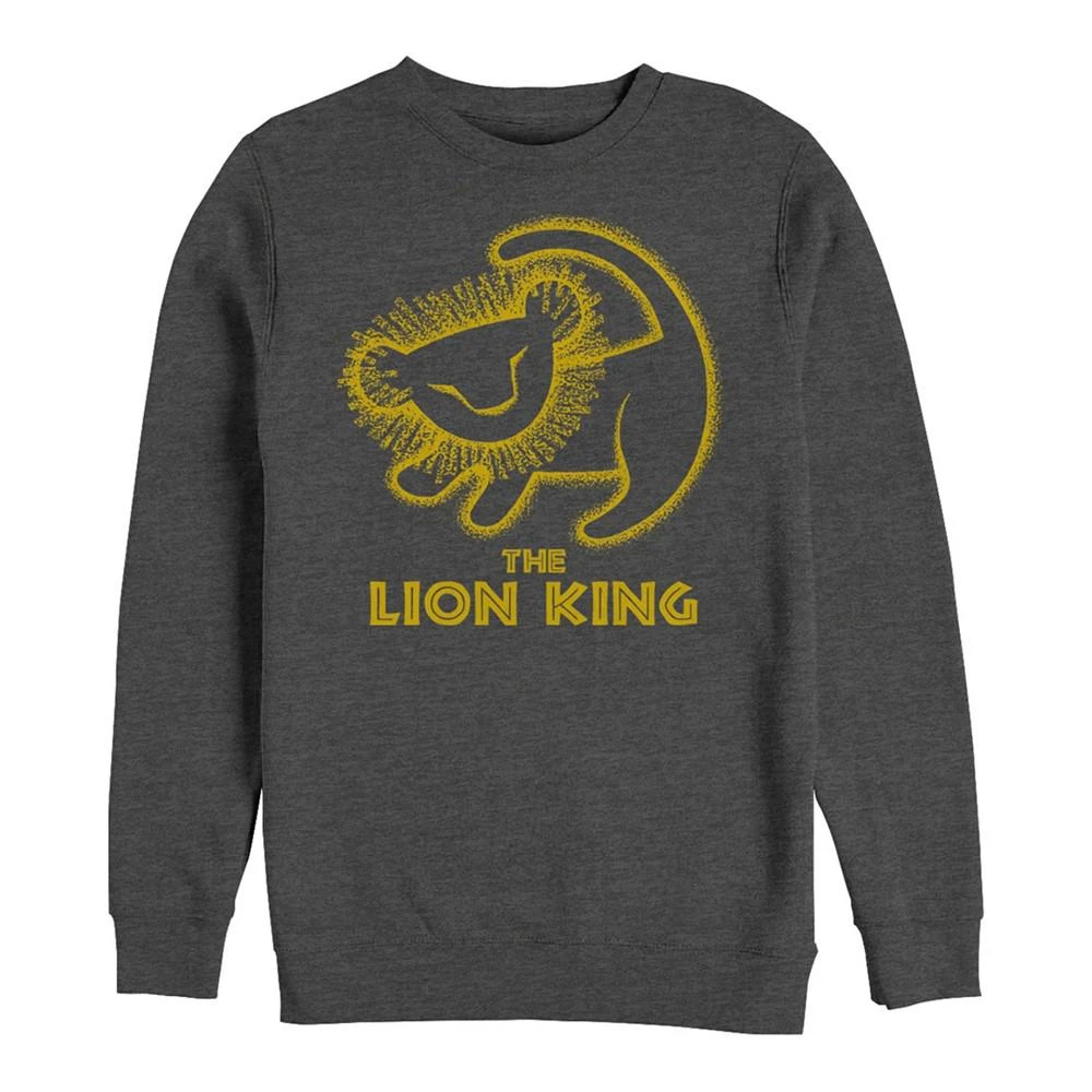 商品Disney|Disney Men's Lion King Simba Cave Painting, Crewneck Fleece,价格¥339,第2张图片详细描述